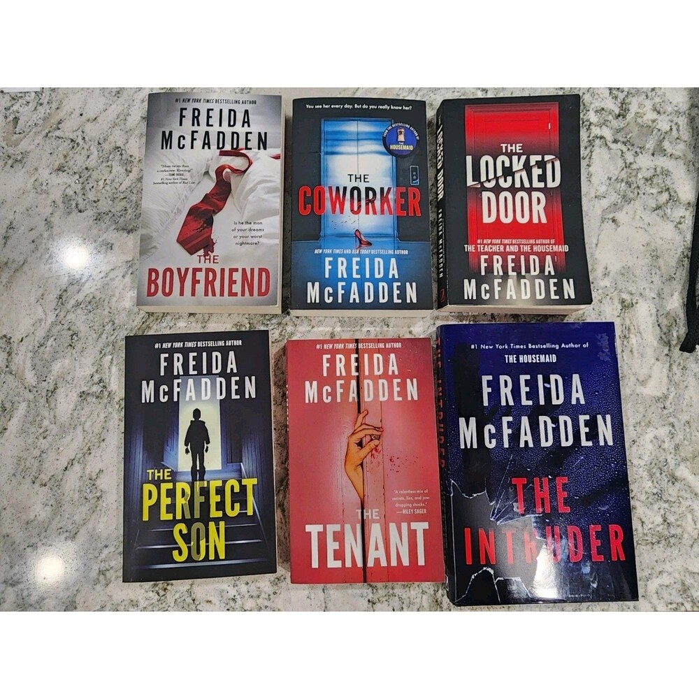 Lot Of 6 Freida McFadden Books Lot Bundle The Boyfriend, Coworker, Intruder, Son